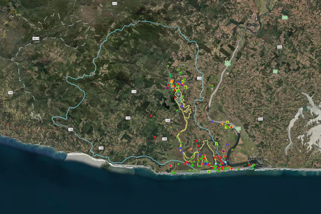 Vista de mapas interactivos.