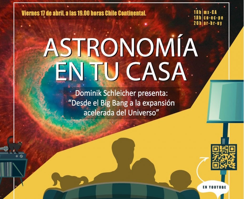 Charla online de Astronomía: Desde el Big Bang hasta la expansión acelerada del Universo
