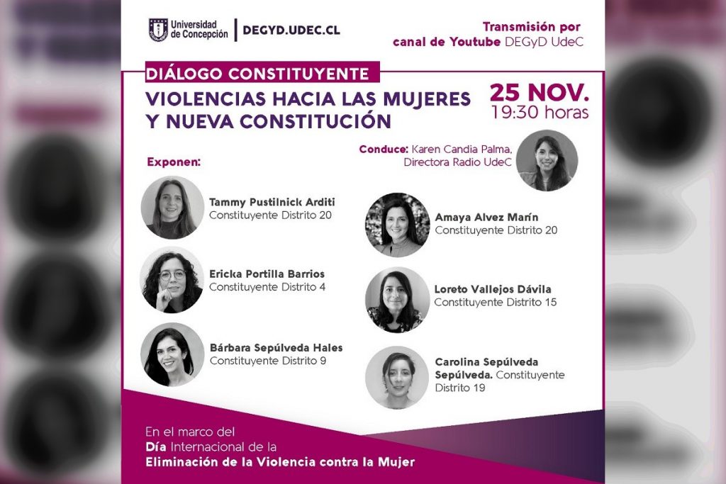 DEGyD invita a diálogo sobre violencia de género con convencionales constituyentes