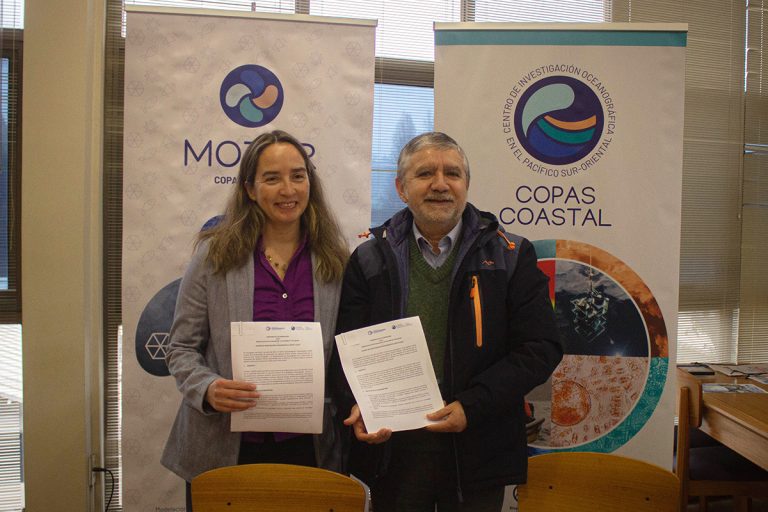 Departamento de Oceanografía firma convenio de colaboración con el Centro Copas Coastal
