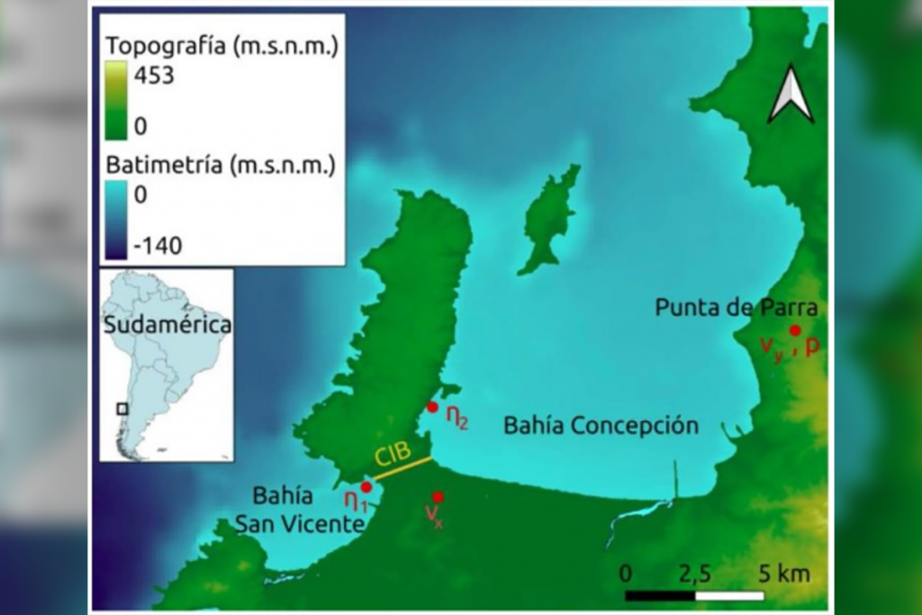 Geofísicos UdeC plantean construir un canal para descontaminar la Bahía de San Vicente