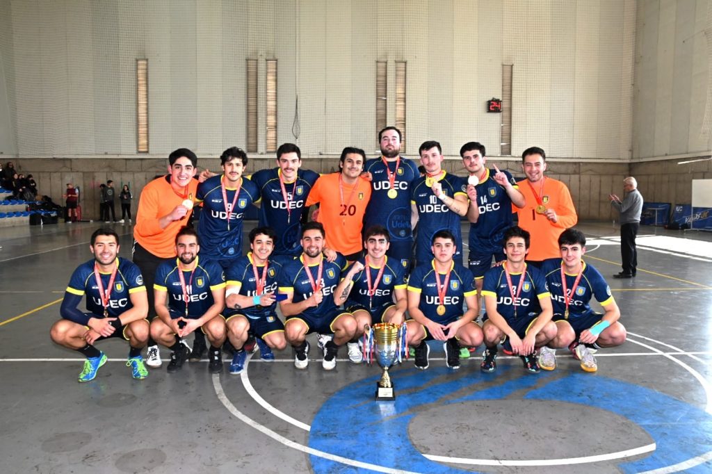 ¡Colosal!: Balonmano Masculino UdeC es el nuevo campeón universitario de Chile