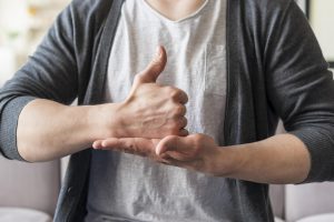 Lengua señas personas sordas