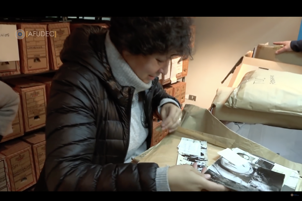 Identificación del fondo fotográfico TUC en el depósito del Archivo Central de la Secretaría General.