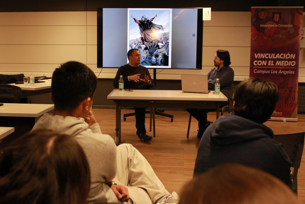 Reconocido ilustrador Alan Robinson lidera taller de cómic en la UdeC Campus Los Ángeles